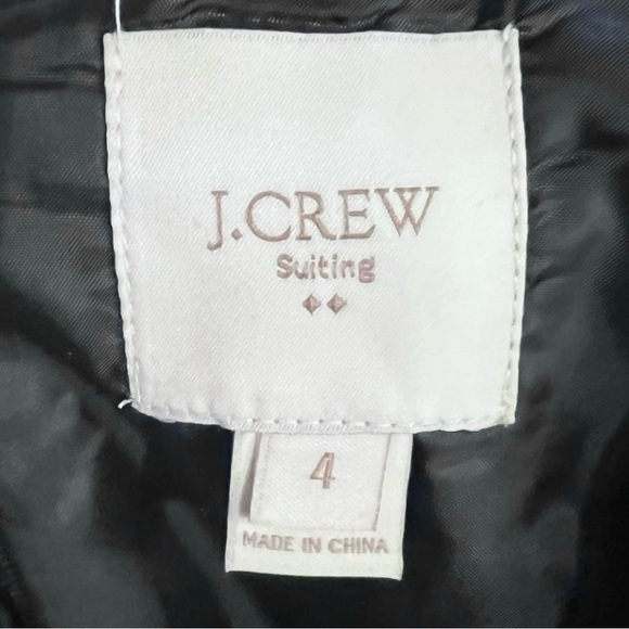 🌻J. Crew Suiting | Black Wool Sleeveless Suit Dress Size 4 - Picture 7 of 8